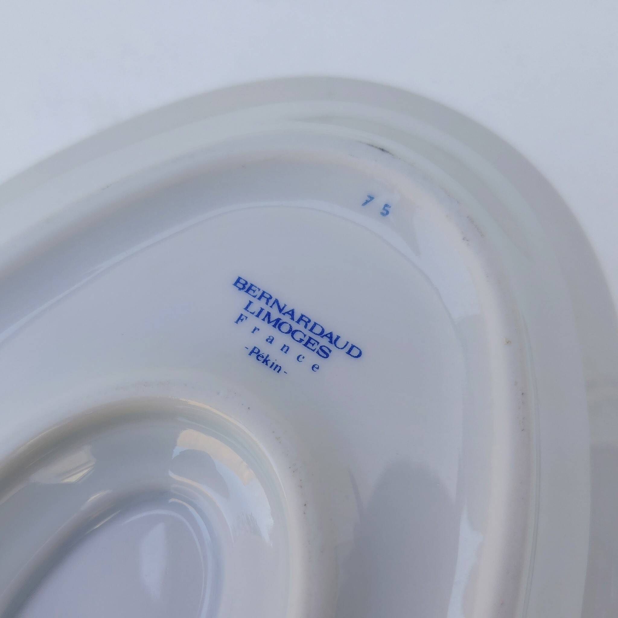 Porcelain sauce boat, Bernardaud, Limoges, Beijing