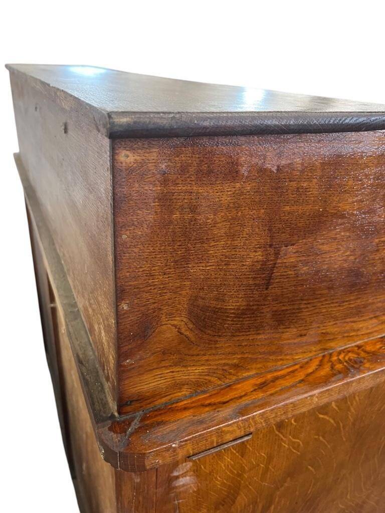 Vintage American desk with roller shutter