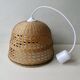 70s woven wicker pendant light