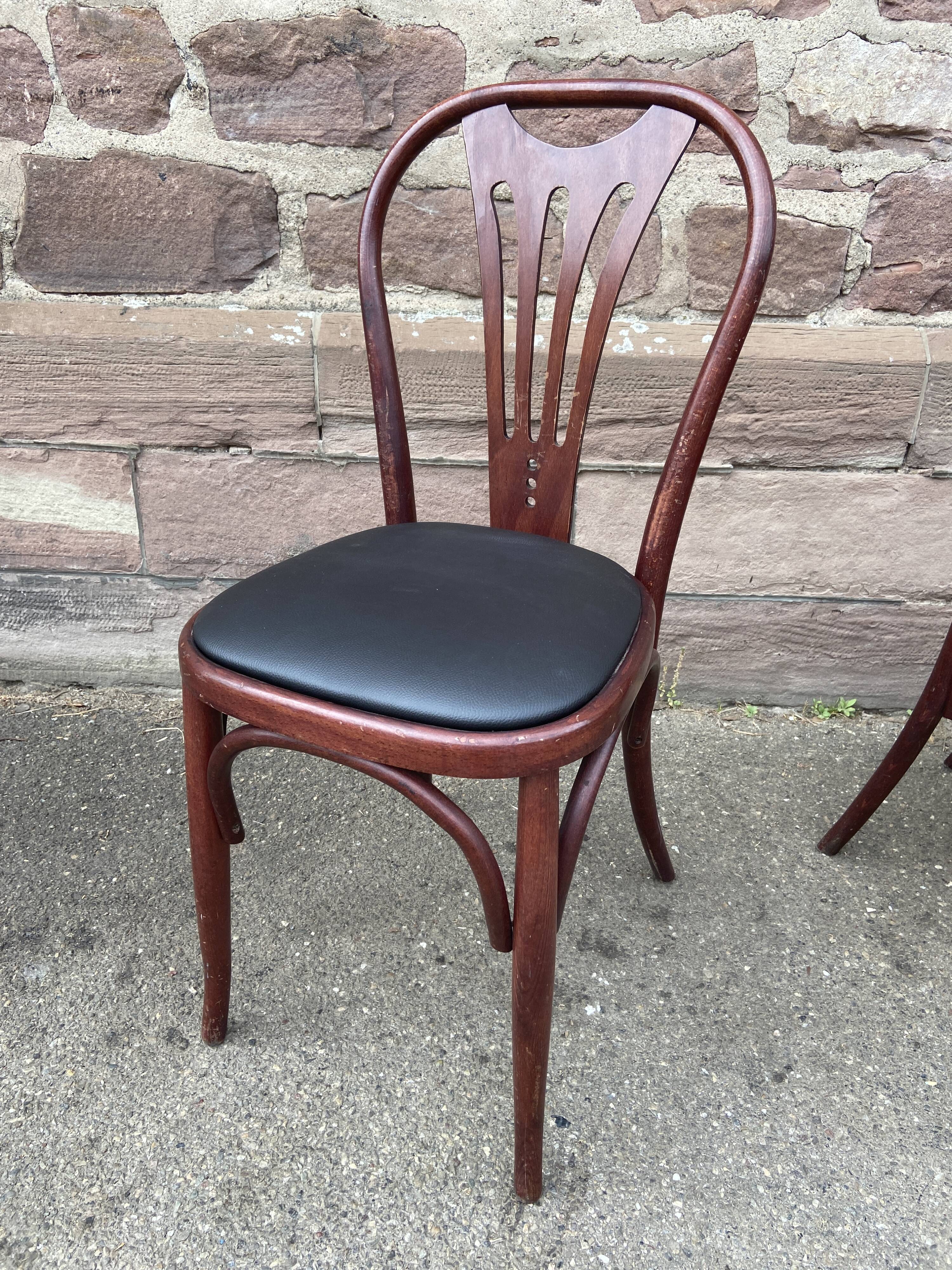 4 Viennese wooden pram chairs from the 1980s