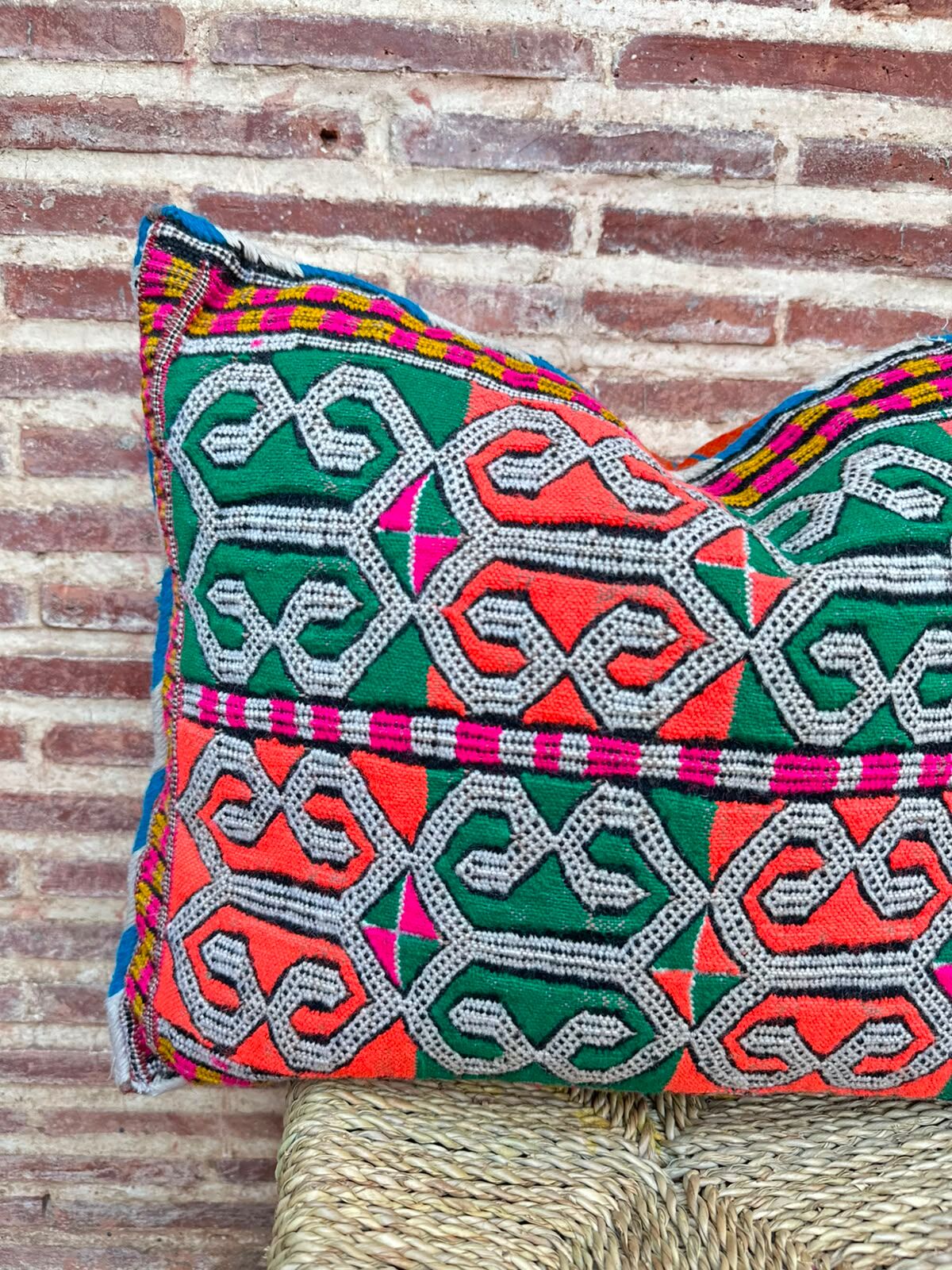 Vintage Moroccan Berber cushion cover handmade