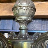 Chandelier 6 lights vintage gilded bronze 70 cms