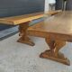 Monastery style benches in solid oak 200cm