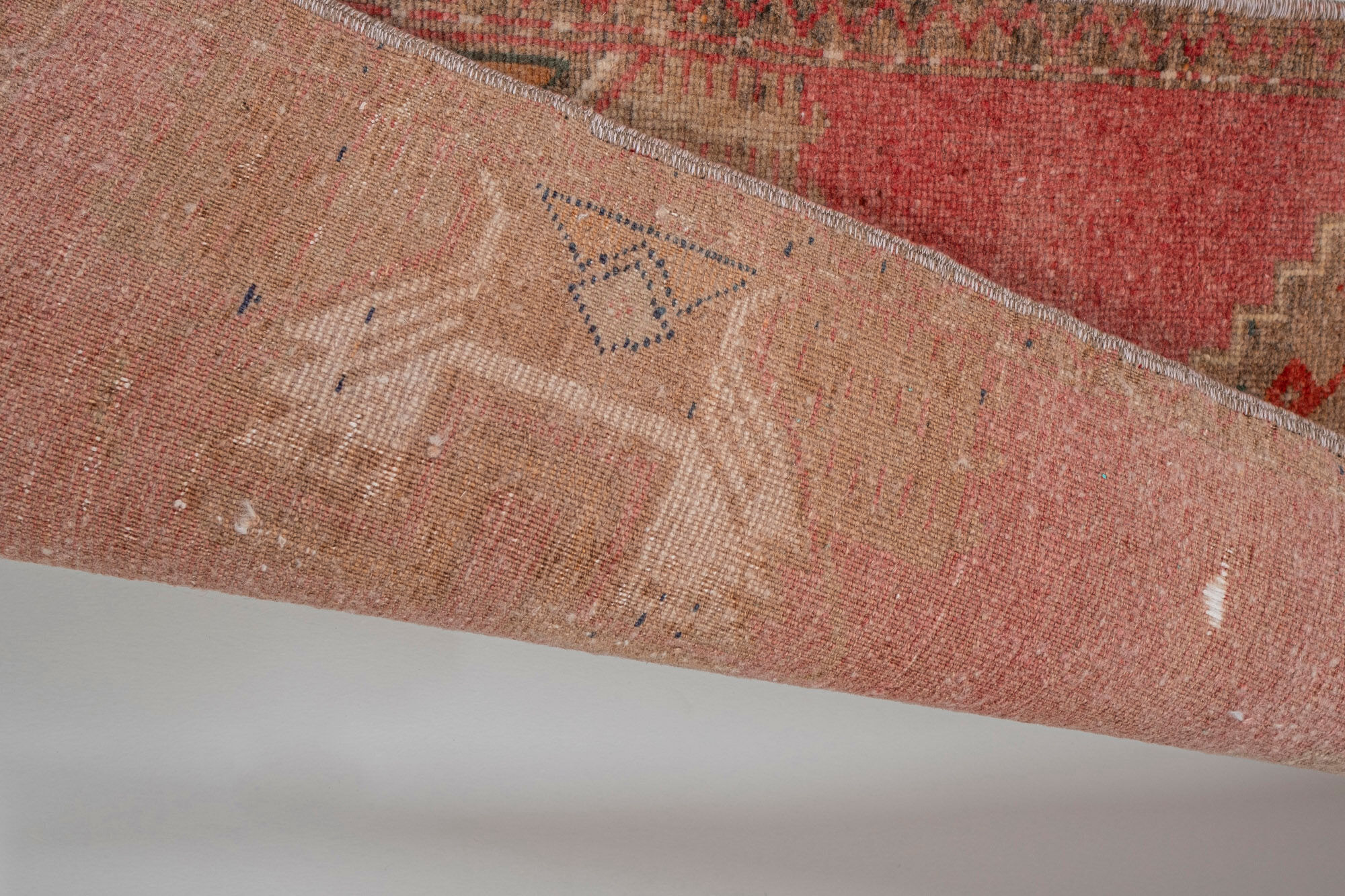 Distressed Turkish Rugs, 1970s, Set of 2 45 x 112 - 45 x 115 cm