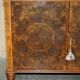 Queen Anne style pedestal commode from around 1710 in walnut and oyster veneer.