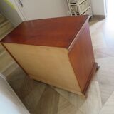 Elégante commode  en merisier – 3 tiroirs –Années 80