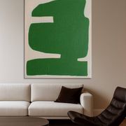 Large minimalist canvas "Verdura" 116x89cm signed Bodasca