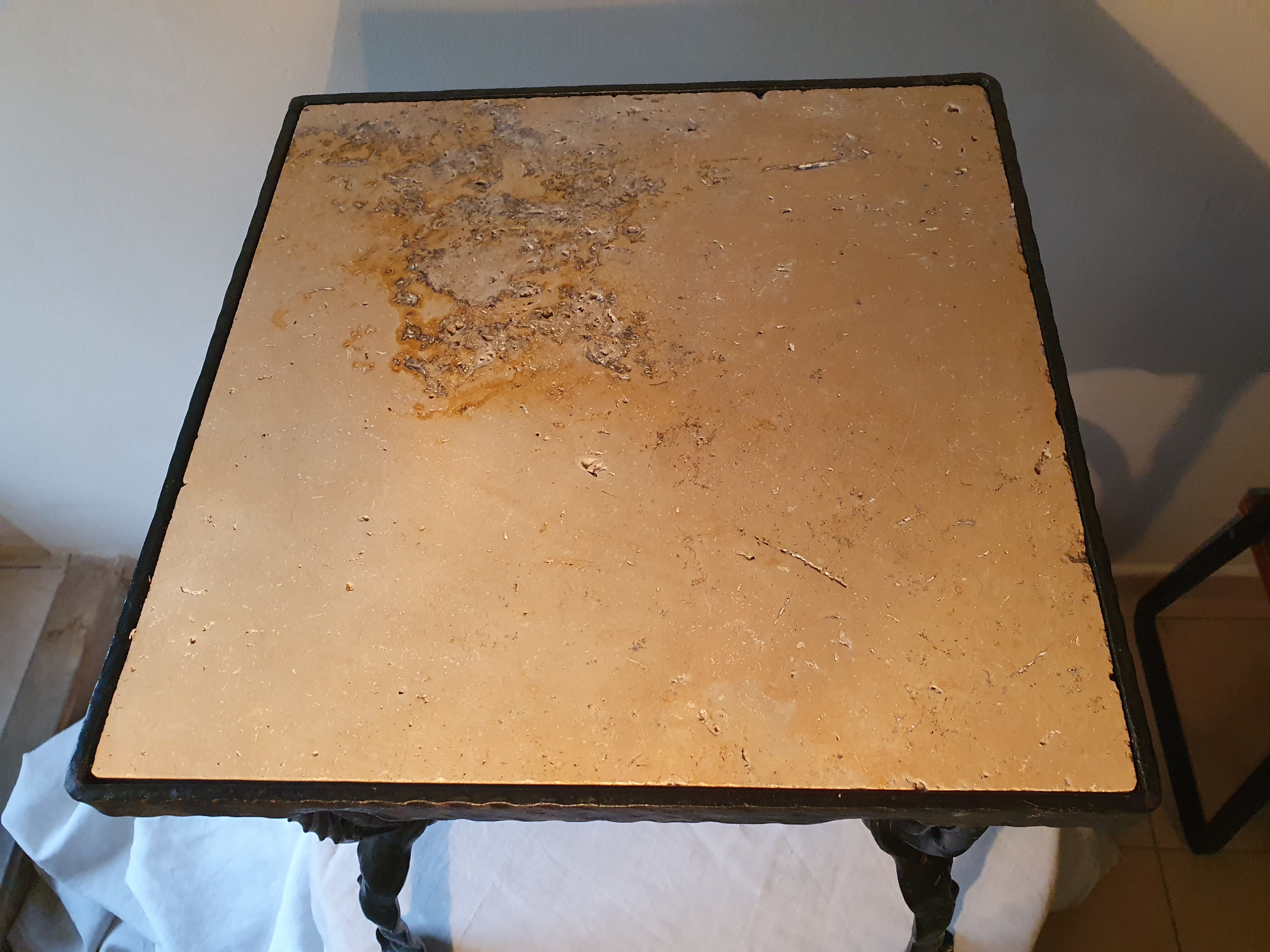 Fifth wheel, forged steel side table