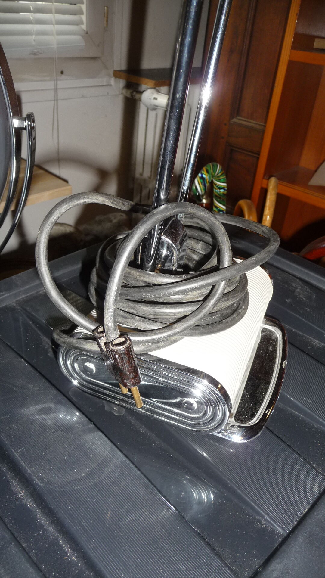 Chrome plated iron Jumo desk lamp 1930