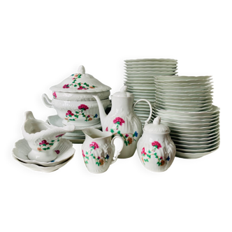 Set of 59 pieces Limoges porcelain
