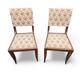 Paire de chaises style empire tissu fleuri