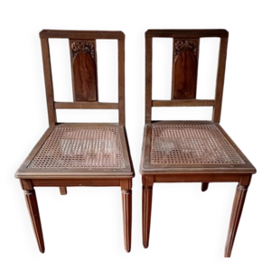 Chaises-bois-cannees