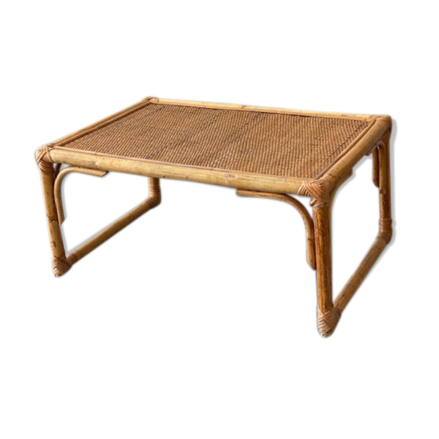 Rattan coffee table