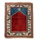 Vintage Afghan kazak  Rug ,Feiner Handgeknüpfter Orientteppich Afghan Kazak Teppich, 110X87 cm
