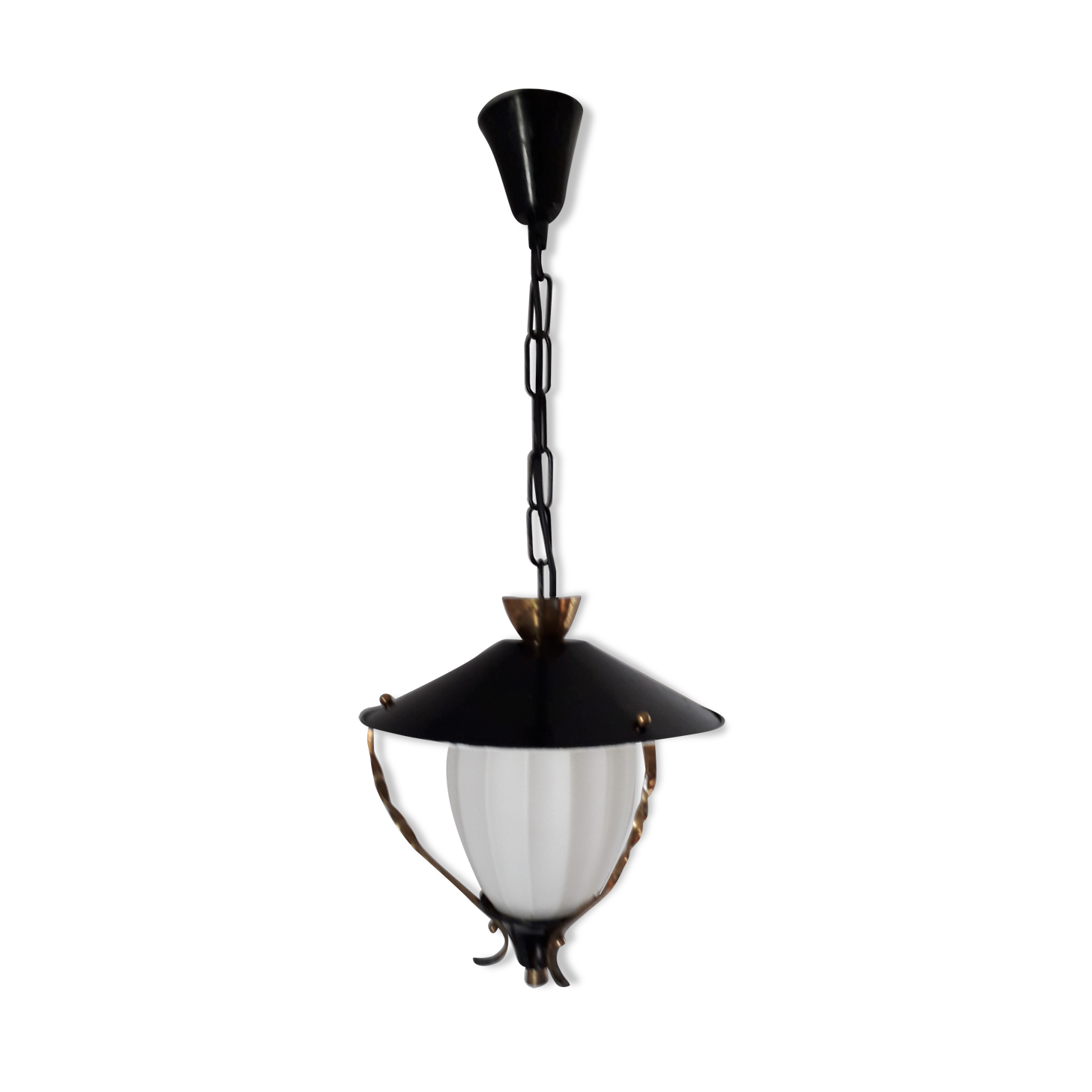 Hanging year 50 metal and opaline