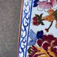 Gien earthenware cake dish with antique peony decoration