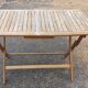 Teak garden table