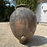 18th-century ancient terracotta wine jar