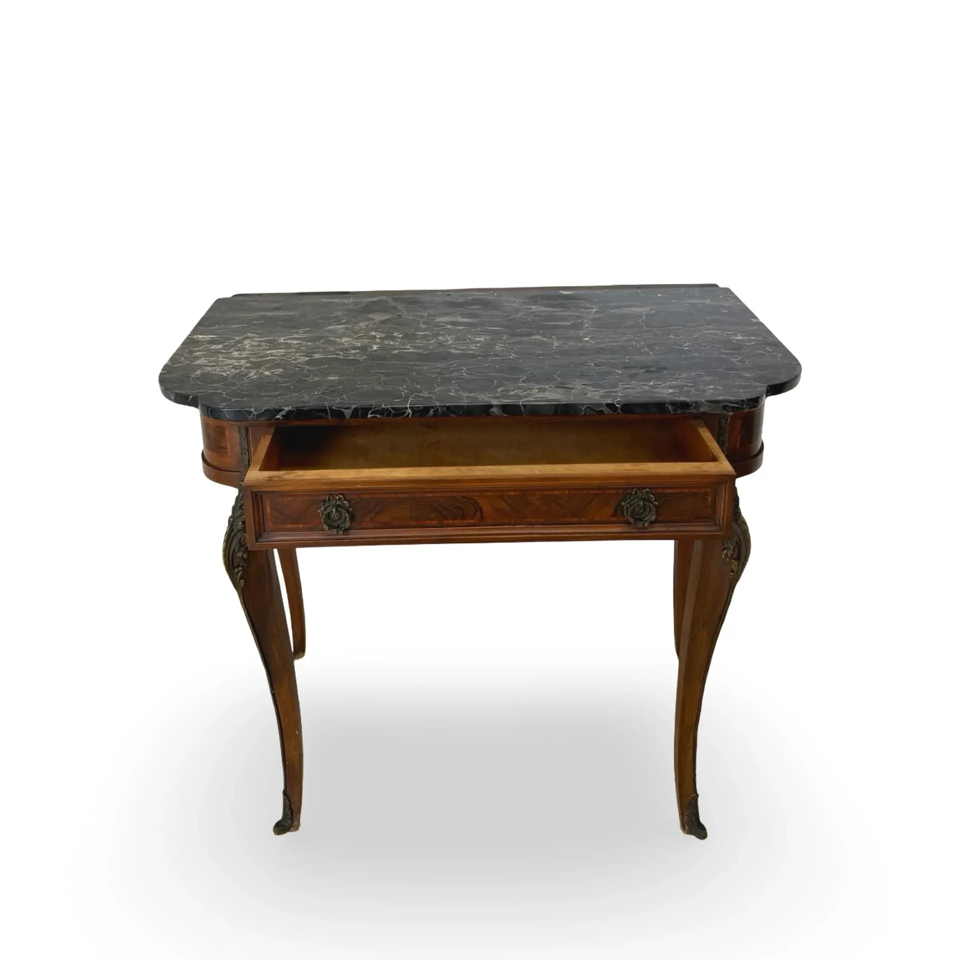 Console Table with Marble Top – 19th Century