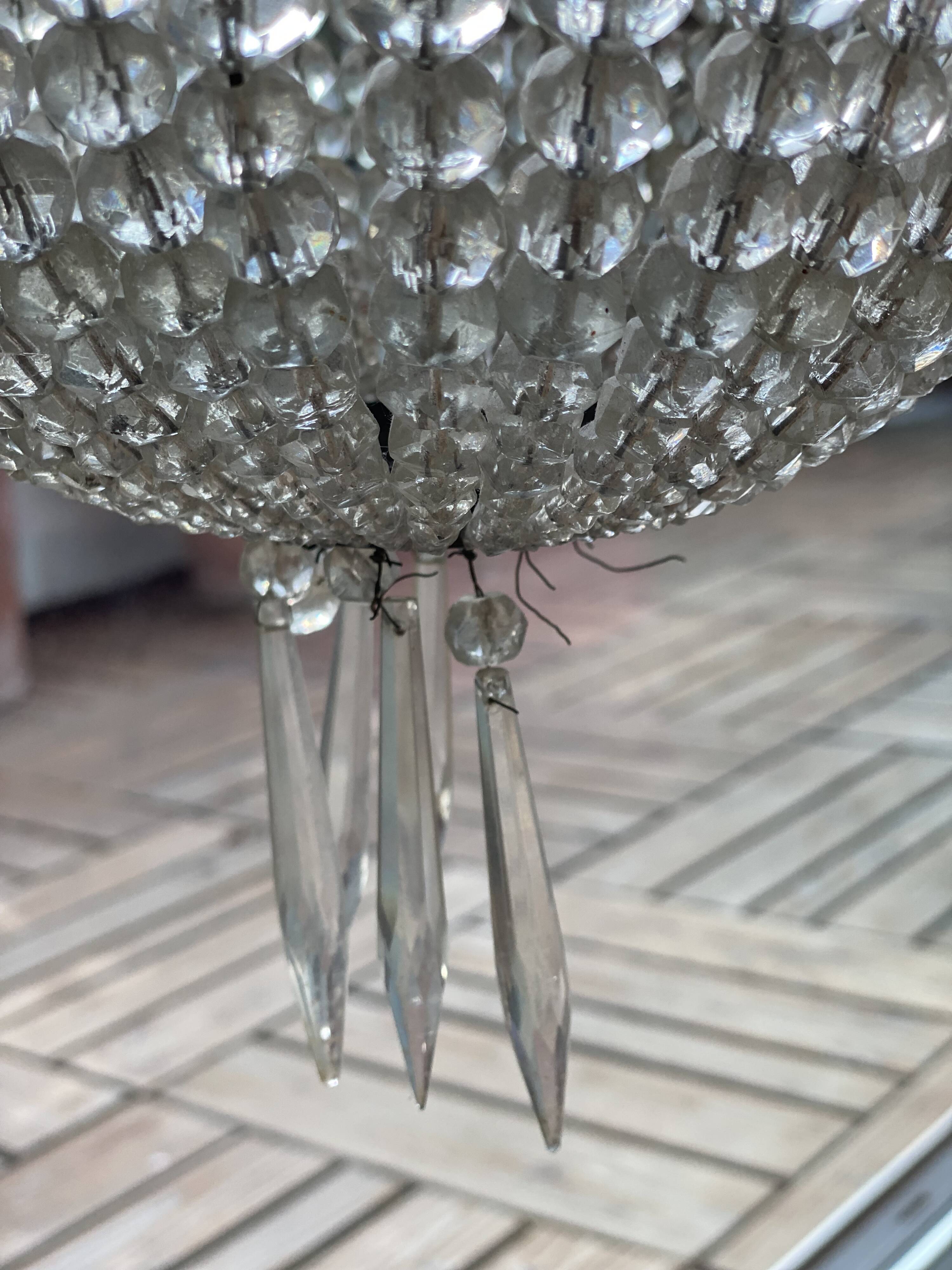 1930s hot air balloon chandelier