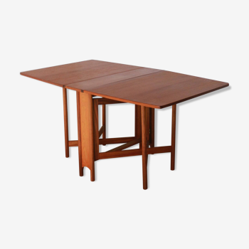 Scandinavian rectangular drop-leaf table - McIntosh