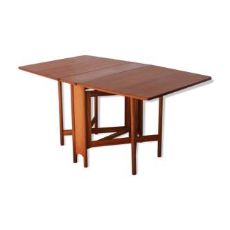 Scandinavian rectangular drop-leaf table - McIntosh