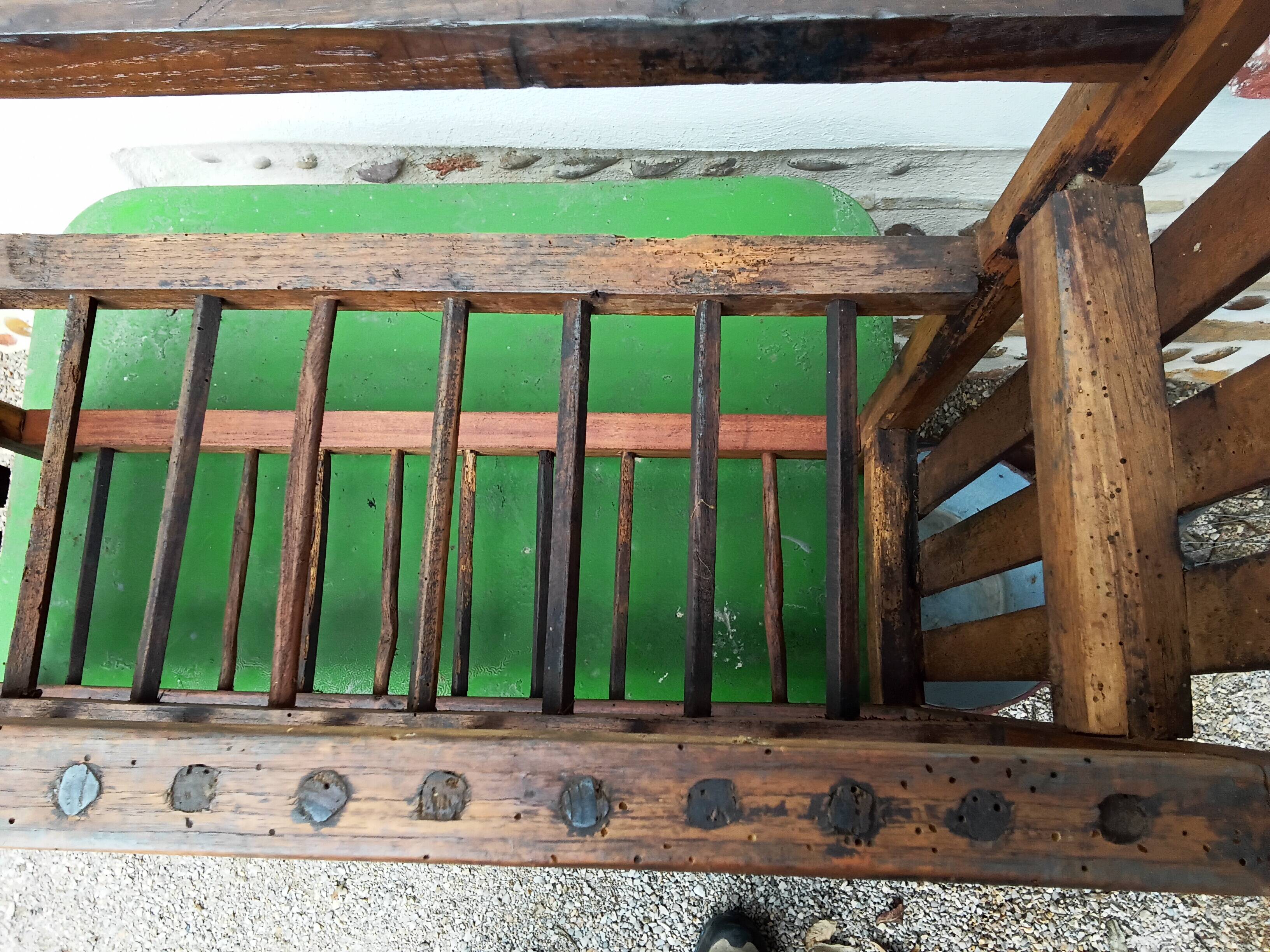 Wooden wall shelf