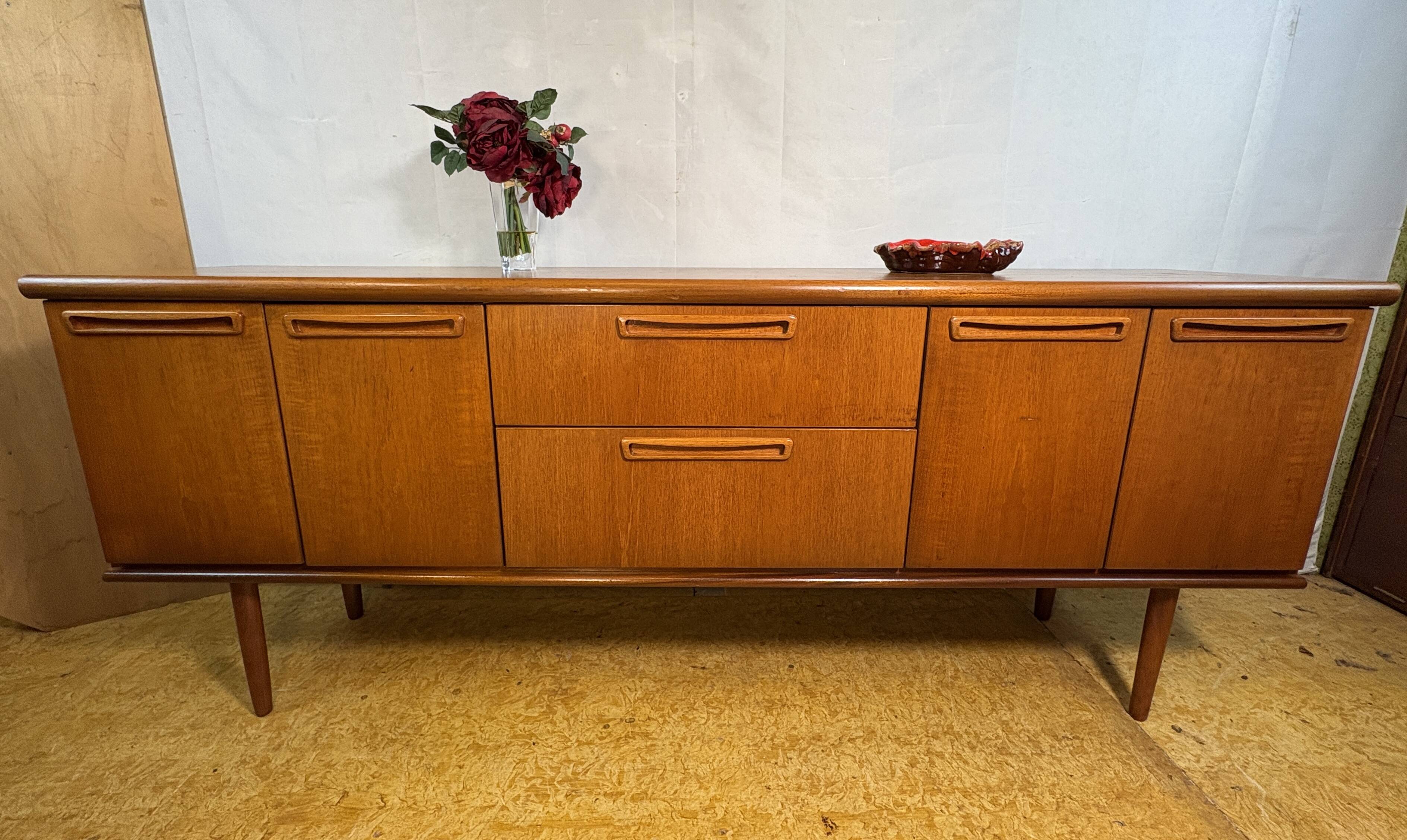 Vintage Meredew Teak Sideboard | 1960s | Mid-Century British Design  A beau