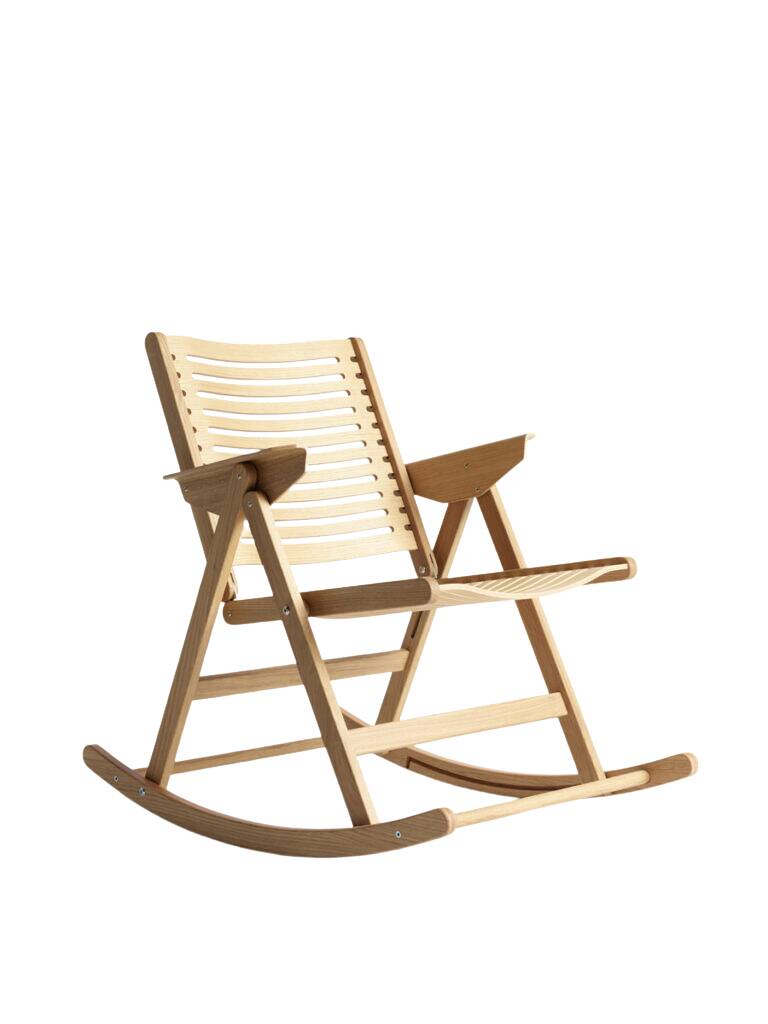 Rocking Chair pliant - Rex Kralj - Chêne naturel