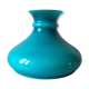 Old lampshade in opaline glass turquoise blue duck38 cm