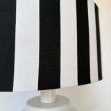 White lacquered metal table lamp from the 60s