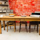 Old oak brewery table