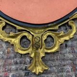 Oval gilded mirror
