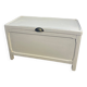 Vintage white patinated wooden chest