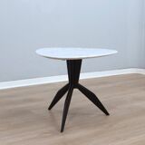 Mid century organic design tripode marble coffee table 1950s