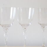 Set of 3 wine glasses, crystal
