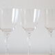 Set of 3 wine glasses, crystal