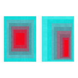 2 Contemporary Geometric Art Prints