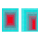2 Contemporary Geometric Art Prints