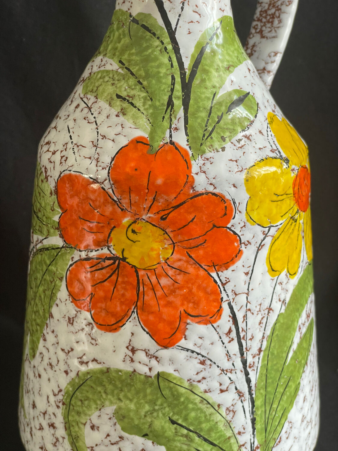 Vintage vase flowers Italy