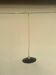 Old industrial black and white vintage enameled sheet metal pendant light