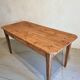 Antique French cherry wood dining table, early 20th century
