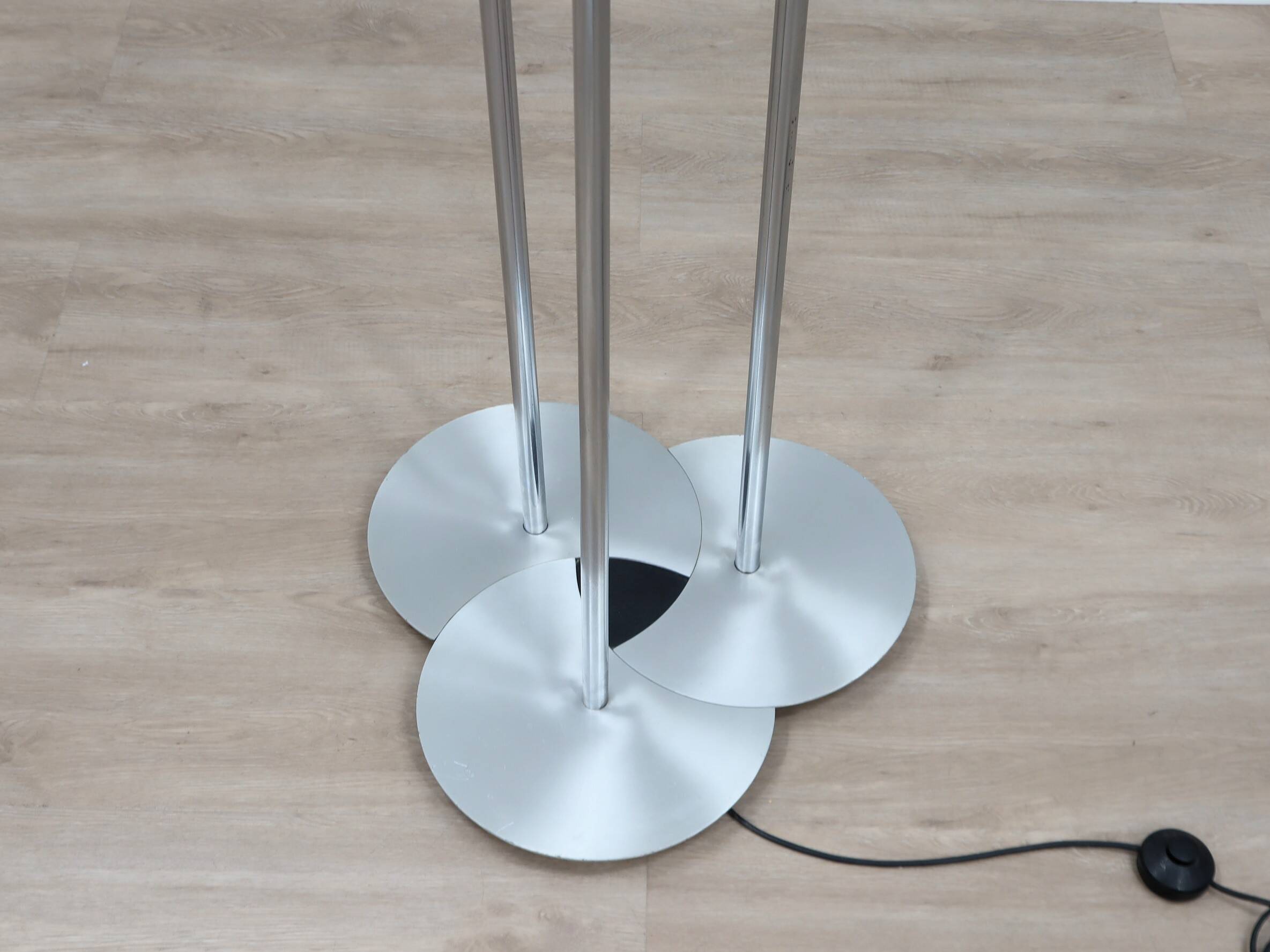 1970s Lamperti 3-Column Chrome Floor Lamp space age Italian Design