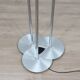 1970s Lamperti 3-Column Chrome Floor Lamp space age Italian Design