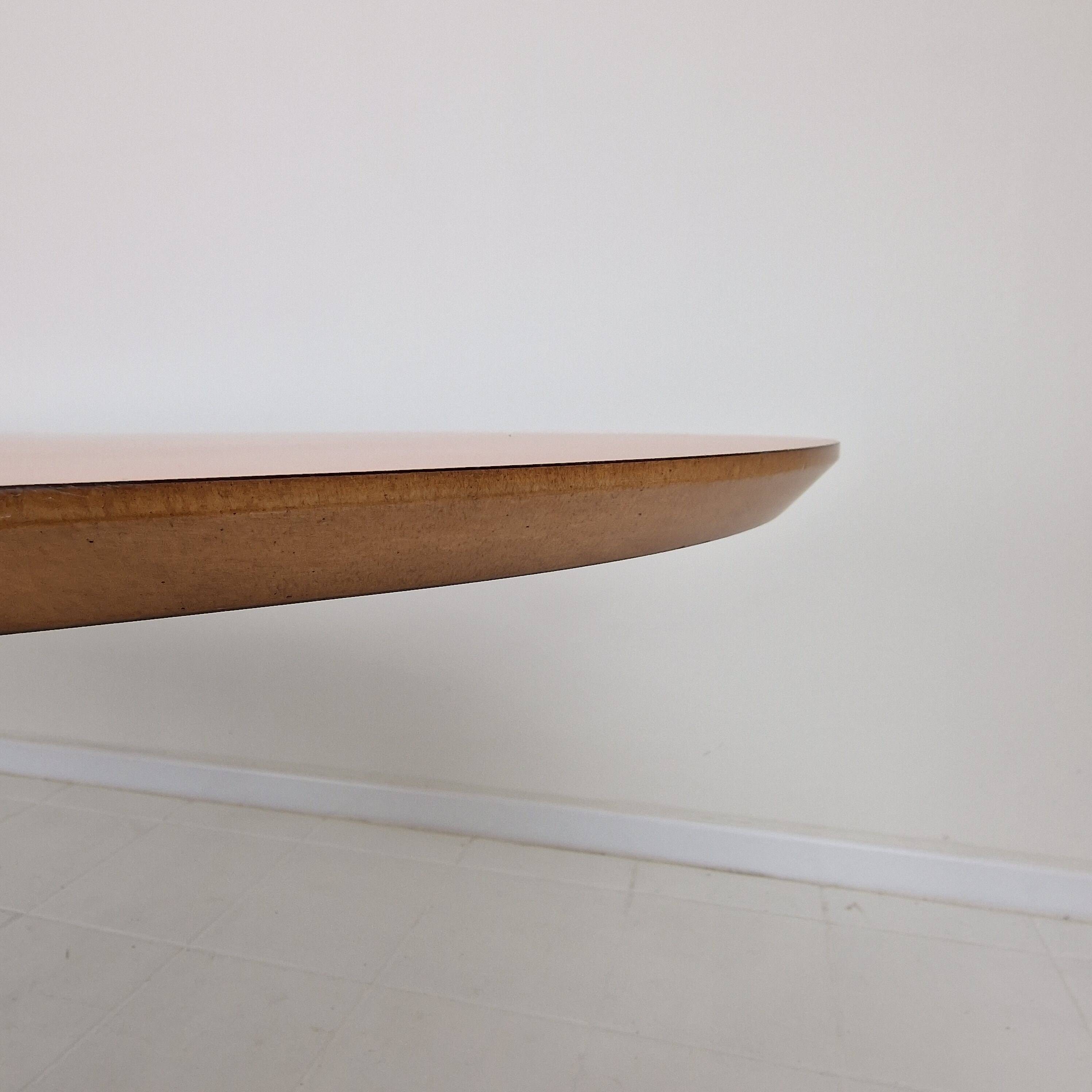 Extra large oval dining or conference table by Artifort