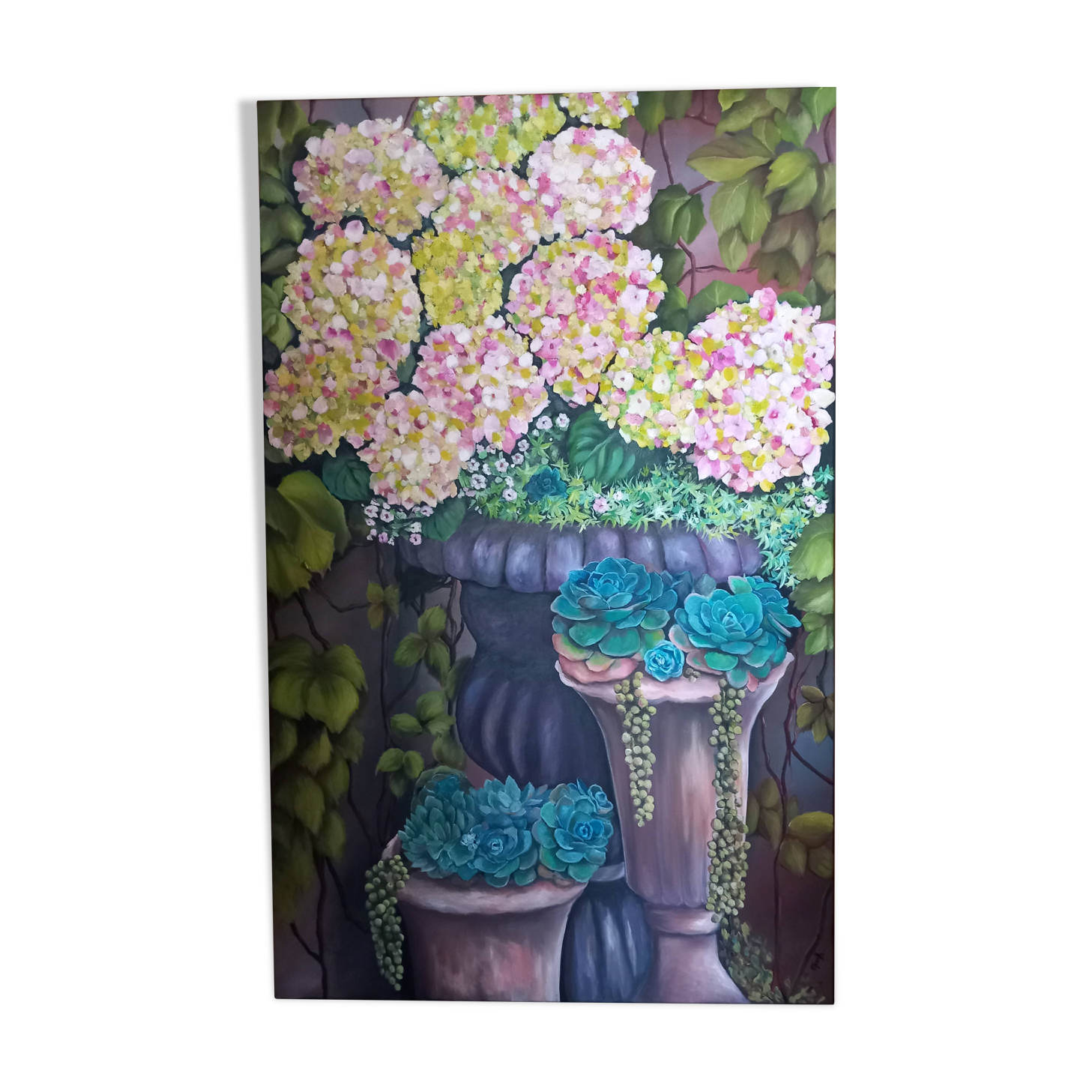 Painting on cotton canvas frame 116 cm / 73 cm