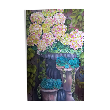 Peinture sur chassis toile coton 116 cm /73cm