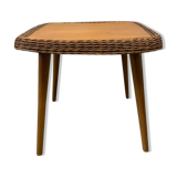 Wicker/wood coffee table