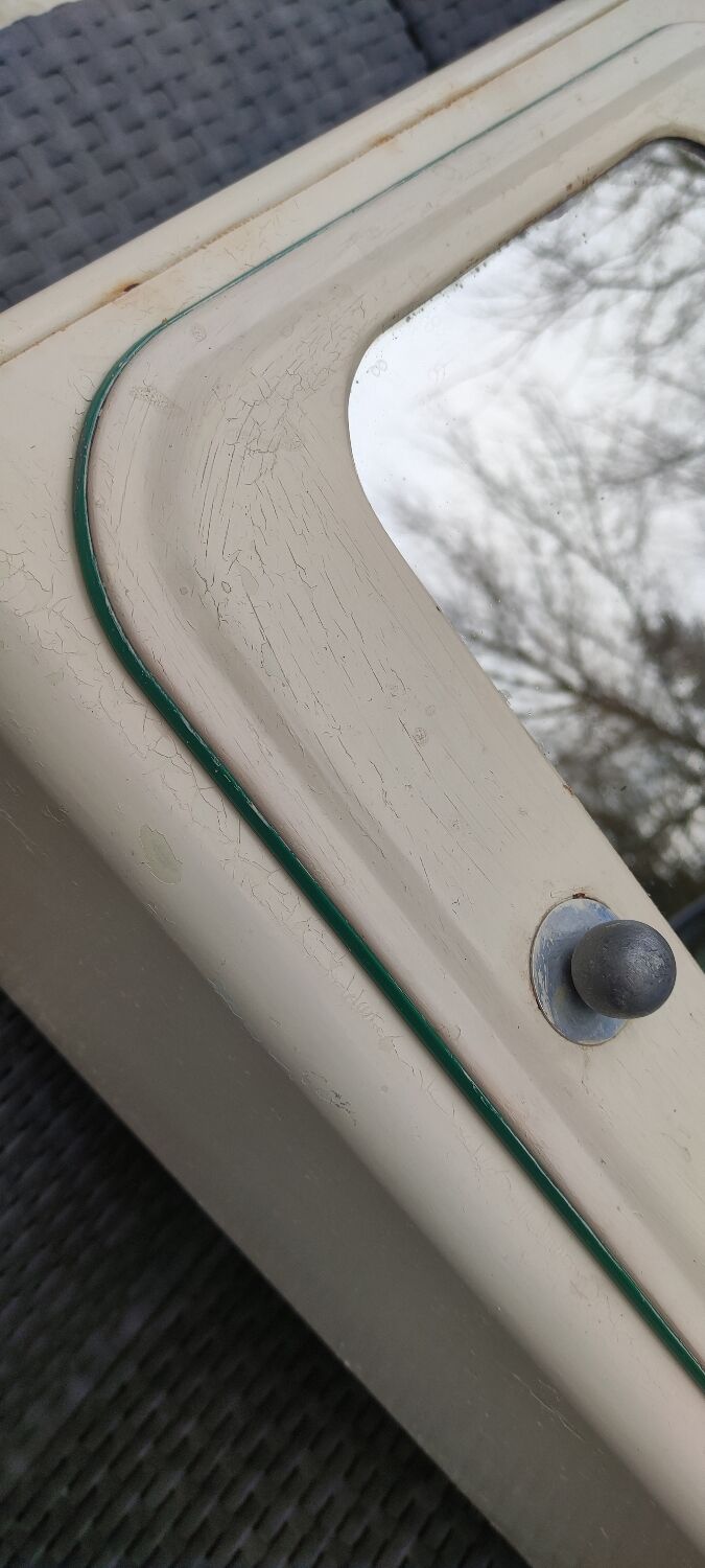 Vintage sheet metal medicine cabinet