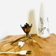 Space Age 1950s brass tripod table lamp